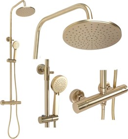 Set doccia con termostato Rea PAROT BRUSHED GOLD