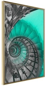 Poster  Stairway to Nowhere  Cornice Quadri Cornice d'oro, Larghezza x Altezza Home decor 40x60