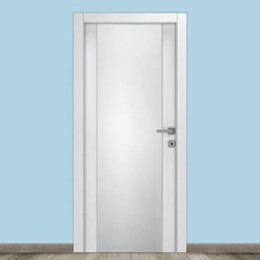 Porta battente Kent Vetrata bianco L 60 x H 210 cm reversibile