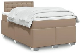 Giroletto A Molle Con Materasso Cappuccino 120x200cm Similpelle /