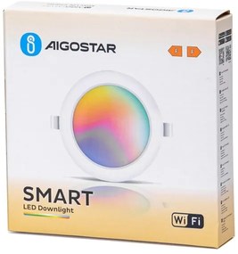 Aigostar - LED RGBW Lampada da incasso dimmerabile LED/9W/230V 2700-6500K Wi-Fi