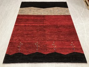 Gashguli Tappeto 170 x 220 Rosso (Iran) Annodato A Mano