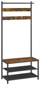 Appendiabiti da terra NAVOR, marrone/nero