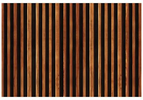 Carta da parati – Imitazione lamelle di legno su sfondo nero