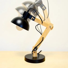 Brilagi - Lampada da tavolo FOCUS 1xE27/40W/230V nera