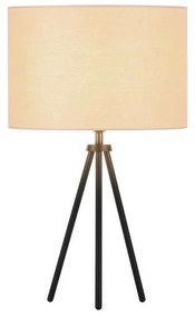 Fenda Trepiede Lampada da Tavolo Ø30 Beige/Nero - SLV