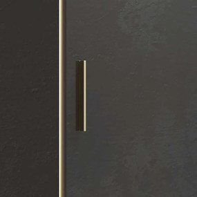 Kamalu - Nicchia doccia 150 cm scorrevole profilo oro opaco | KEF4000