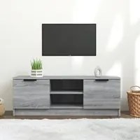 Mobile TV Grigio Sonoma 102x35x36,5 cm in Legno Multistrato 817133