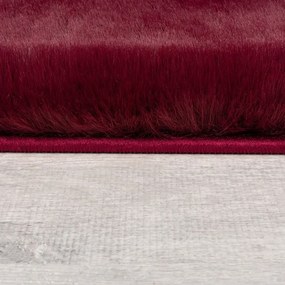 Tappeto in pelliccia sintetica bordeaux 160x230 cm Ivy Luxury Fur - Flair Rugs