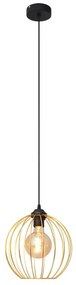Lampadario a sospensione con filo MERCURE 1xE27/15W/230V oro/nero