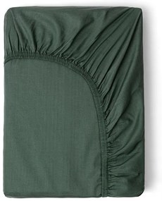 Lenzuolo di cotone sateen elasticizzato verde oliva, 160 x 200 cm - HIP