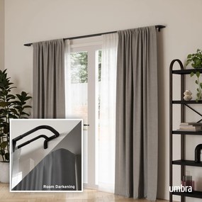 Mantovana doppia estensibile in acciaio 76 - 213 cm Twilight - Umbra