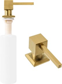 Dispenser di sapone gold brush square