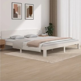 Giroletto Bianco İn Legno Massello Di Pino 200x200 Cm /