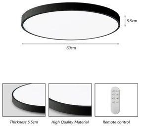 Immax NEO 07250L-Luce LED dimmerabile SEMPLICI 60W/230V Wi-Fi Tuya nero +RC