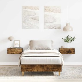 Giroletto Senza Materasso Rovere Fumo 75x190 Cm İn Truciolato /