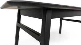 Tavolo da pranzo con effetto rovere allungabile con estensione 90x180 cm Curved – Woodman