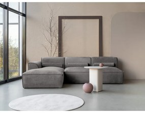 Divano angolare componibile in grigio chiaro (con penisola a sinistra) Flex Felix – Miuform