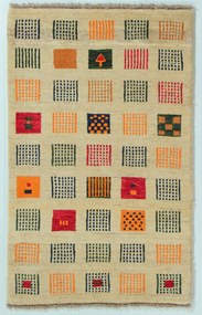 Gabbeh Tappeto 80 x 130 (Iran) Annodato A Mano