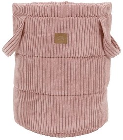 Cesta per giochi da bambino rosa in tessuto ø 39x50 cm – Meowbaby