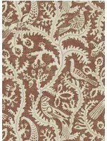 Josephine Munsey Carta da parati Stitched Birds - Red