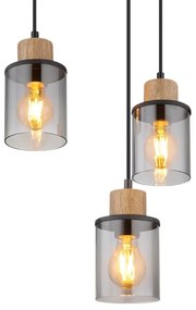 Globo 15707-6H - Lampadario a sospensione con filo REID 6xE27/15W/230V