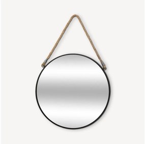 Atmosphera - Specchio da parete EDEN diametro 38 cm nero