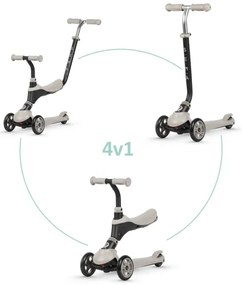 QPlay - Monopattino 4 in 1 per bambini SEMA beige