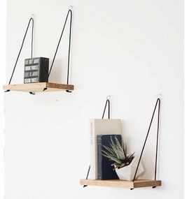 SET 2x Mensola da parete in abete