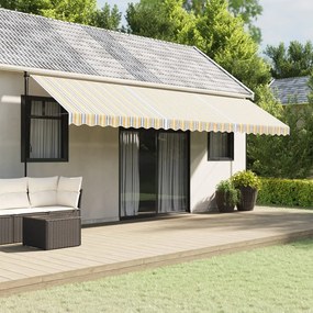 Tessuto Di Ricambio Per Tenda Strisce Multicolore 6x3,5 M /