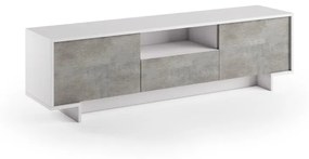 Mobile per TV frame L 170 x H 48 x P 42 cm bianco e grigio