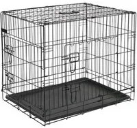 @Pet Gabbia Trasporto per Cani in Metallo 92,5x57,5x64 cm Nera 15003