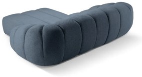 Divano angolare blu (con penisola a destra) Diana – Micadoni