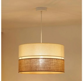 Brilagi - Lampadario a cavo ROYAL YUTE 1xE27/15W/230V Ø 40 cm beige crema