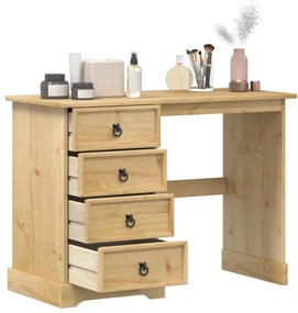 Toeletta Corona 104x47x75 Cm İn Legno Massello Di Pino /