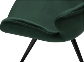 Sedia da pranzo verde in imbottito con braccioli Gaia – DAN-FORM Denmark