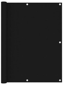 Paravento Da Balcone Nero 120x300 Cm İn Tessuto Oxford /