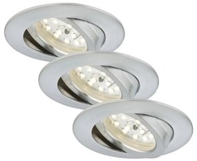 Briloner 7209-039 - Set di 3 faretti da incasso a LED per bagno ATTACH LED/5W/230V IP23