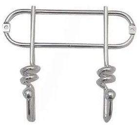 Appendiabiti da parete TWIST 13,5x16,5 cm cromo lucido