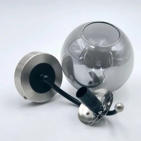 Applique GEORGIA 1xE14/5W/230V cromo opaco/fumé