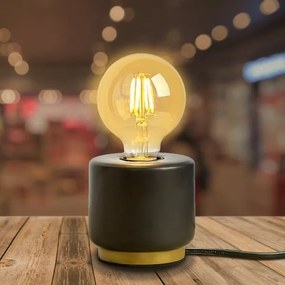 Aigostar - Lampada da tavolo 1xE27/60W/230V nero