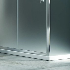 Doccia 100x70 angolare con scorrevole vetro opaco anticalcare KF5000S - KAMALU