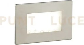 Segnapassi a incasso led bolt bianco e nikel 3w 350lm cct 3000k / 4...