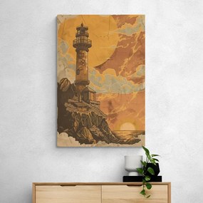 Stampa su tela – Faro da favola arancione