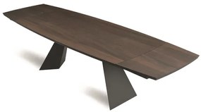 Tavolo allungabile 250 cm con piano in Rovere Termico GILMOUR