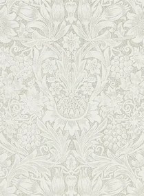 Morris & Co Carta da parati Pure Sunflower - Chalk/ Silver