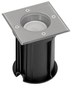 Faretto Carrabile Quadrato GU10 IP67 con Doppio Pressacavo