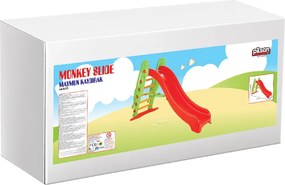 Scivolo per Bambini 189x84,5x109 cm in Plastica Rosso e Verde...