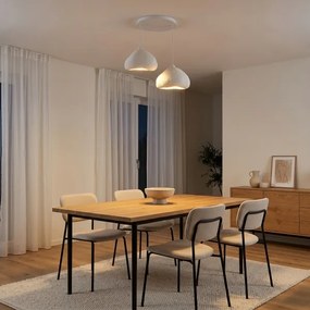 Brilagi - Lampada a sospensione con cavo WABI SABI 2xE27/40W/230V Ø 45 cm, bianco