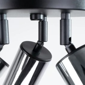 Sollux SL.1369 - Faretto WINX 3xGU10/10W/230V nero/cromo